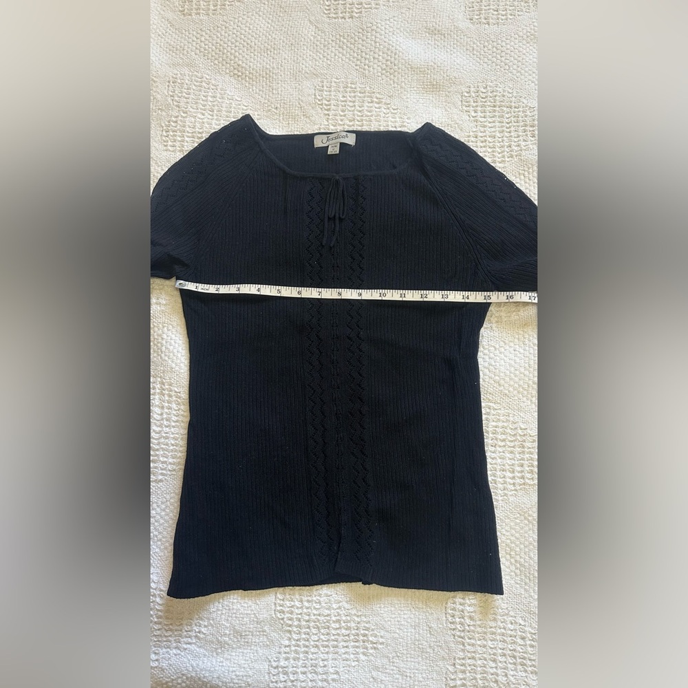 Jessica Knitted Black Top - Picture 5 of 7